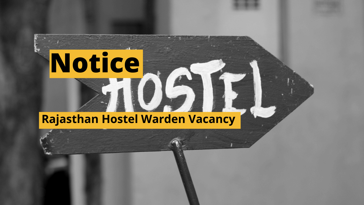 Rajasthan Hostel Warden Vacancy