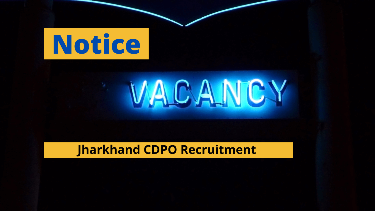 Jharkhand CDPO Recruitment