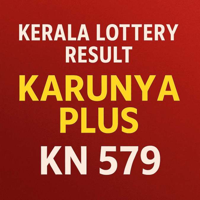 kerala lottery result karunya plus kn 579
