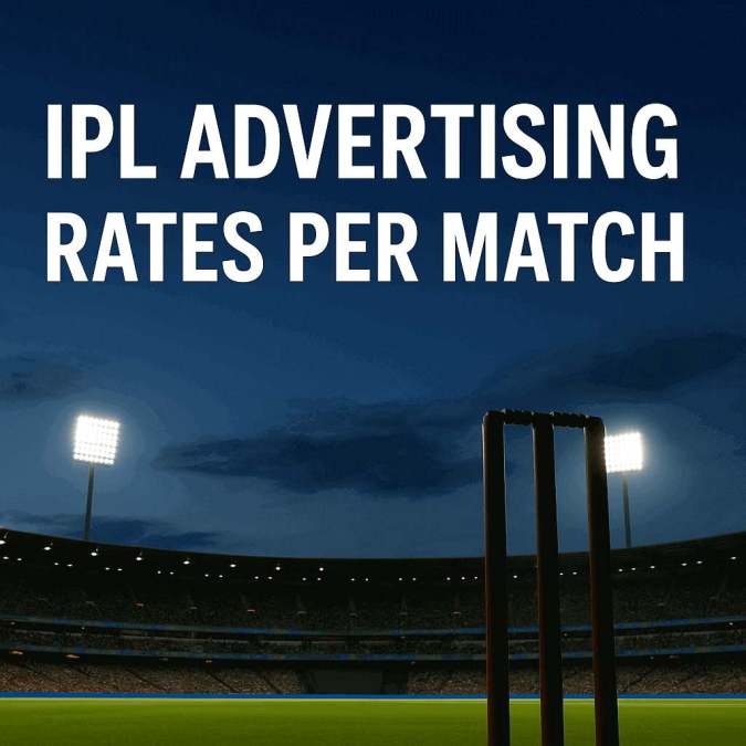 ipl advertising rates per match