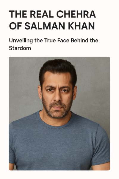 salman khan real face